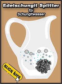 schungit splitter - schungitwasser