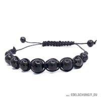 Schungit Armband Mala (verschiedene Kugeln – handgeknüpft)