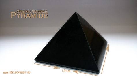 Schungit Pyramide 12x12cm (poliert) Schungit Shop