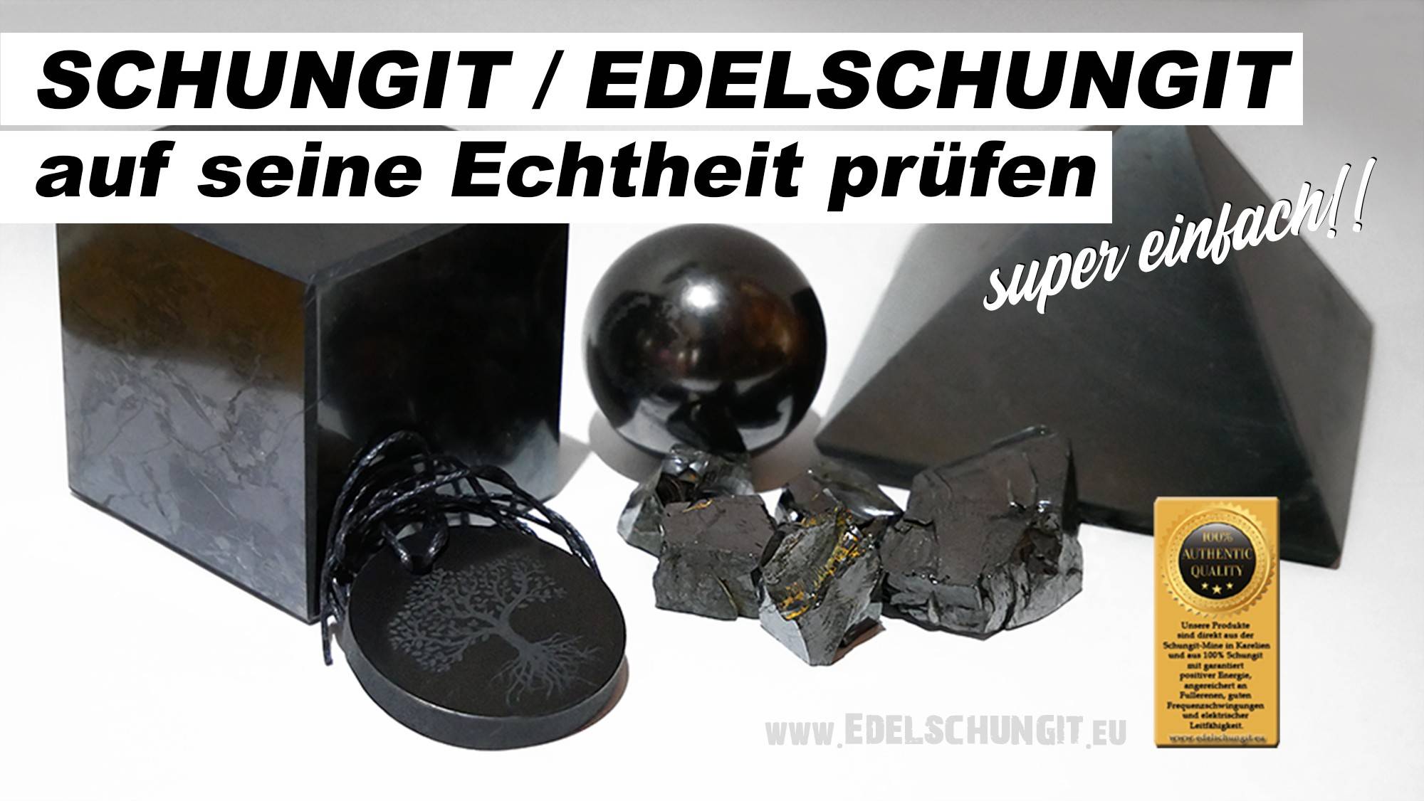 schungit prüfen - echtheit