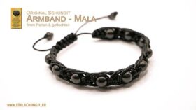 schungit mala armband mit 6mm perlen