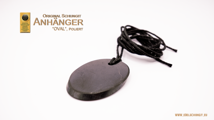 Shungit Anhänger Oval 2024