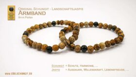 Jaspis Armband mit Schungit