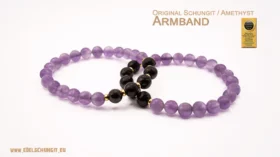 schungit armband - amethyst 8mm neu 2025