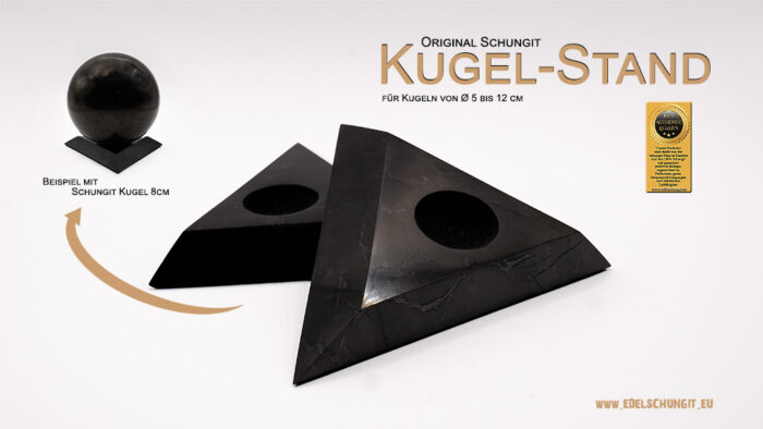 Standplatte Schungit-Kugel