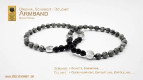 schungit armband mit dolomit stein