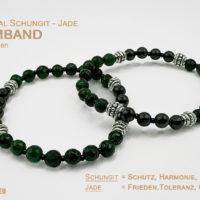 Jade Armband mit Schungit