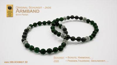 Jade Armband mit Schungit