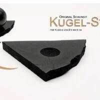 Standplatte für kleine Schungit Kugeln