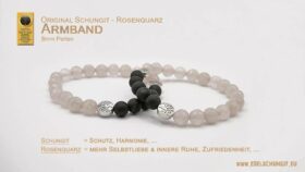 schungit rosenquarz armband