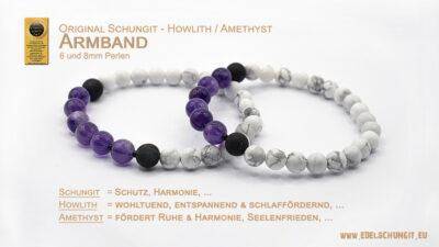 howlith - schungit armband