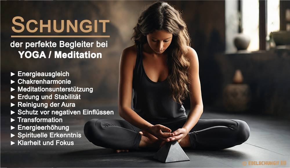 Schungit hilft bei Yoga