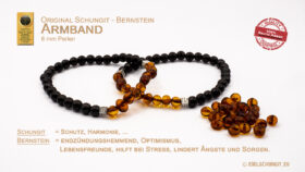 vorschaubild schungit lava armband mit 6mm perlen