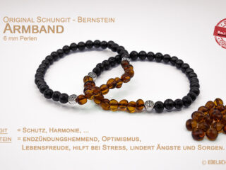 schungit bernstein armband