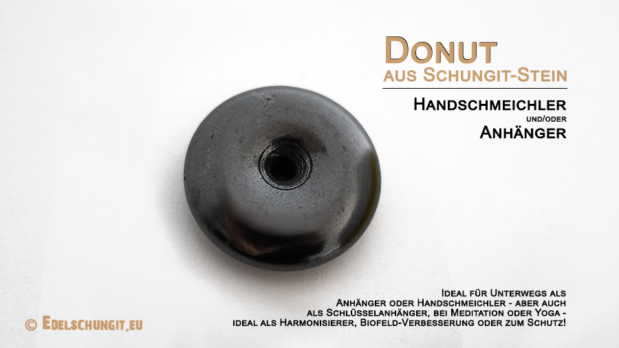 donut trommelstein schungit