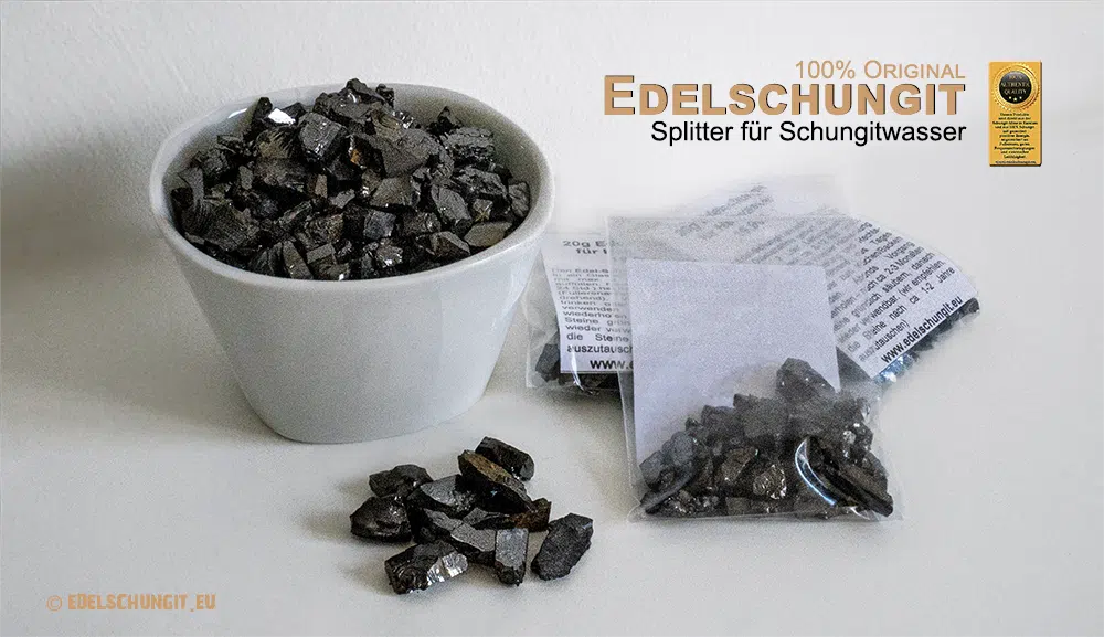 Edelschungit Splitt - Schungitwasser
