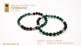 Gesundheitsarmband mit Jade und Schungit