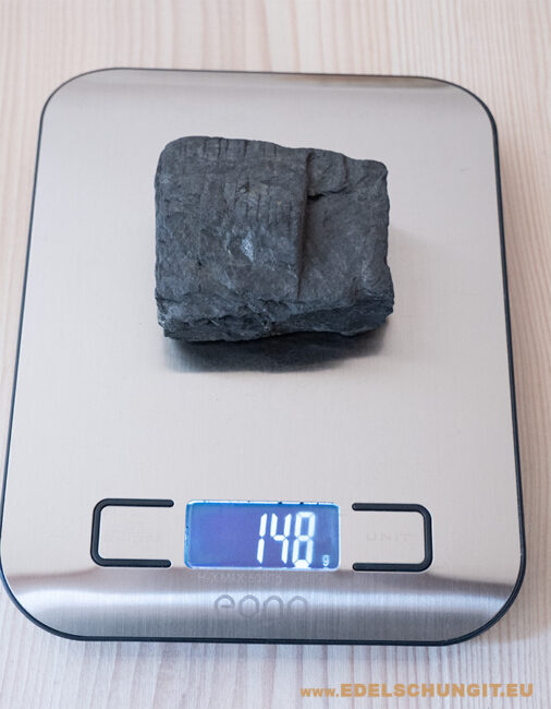148g edelschungit unikat waage sept2025