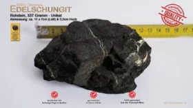 edelschungit rohsteine 337gramm - unikat