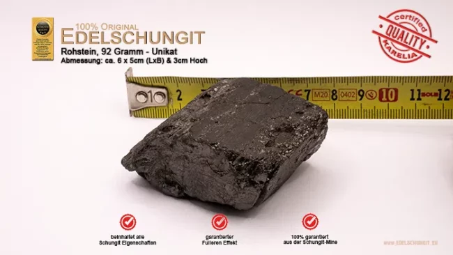 edelschungit rohsteine 92gramm