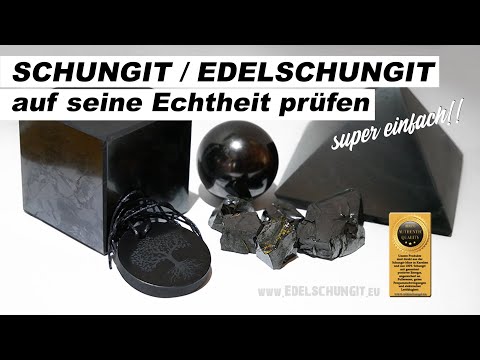 Schungit auf Echtheit prüfen - Video