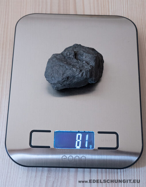 81g edelschungit unikat waage Sept2025