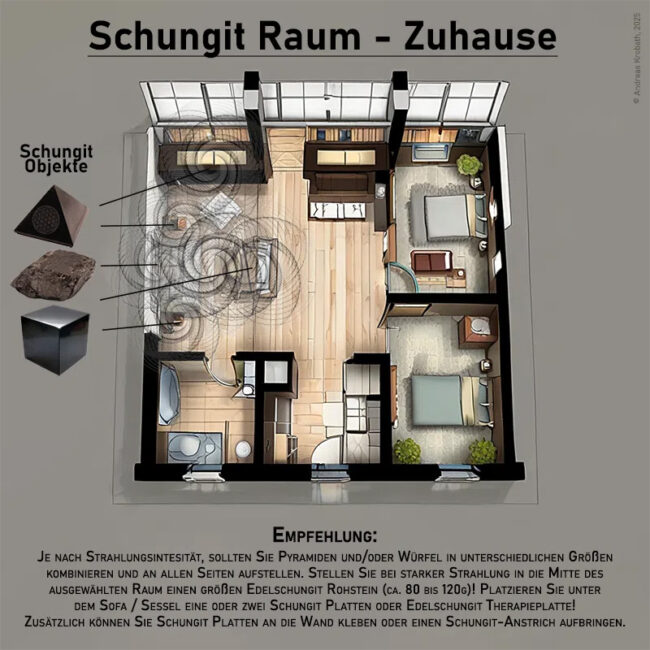 Schungit Raum - Grafik Krobath 2025