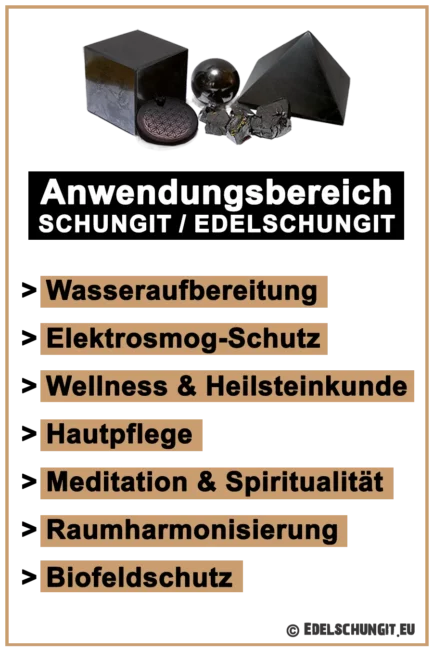 anwendungsbereiche schungit edelschungit