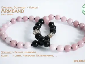 schungit armband - Kunzit 8mm