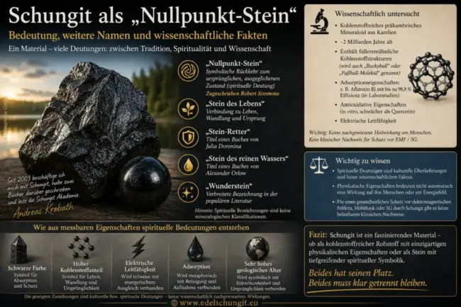 Schungit Nullstein - Analyse von Andreas Krobath