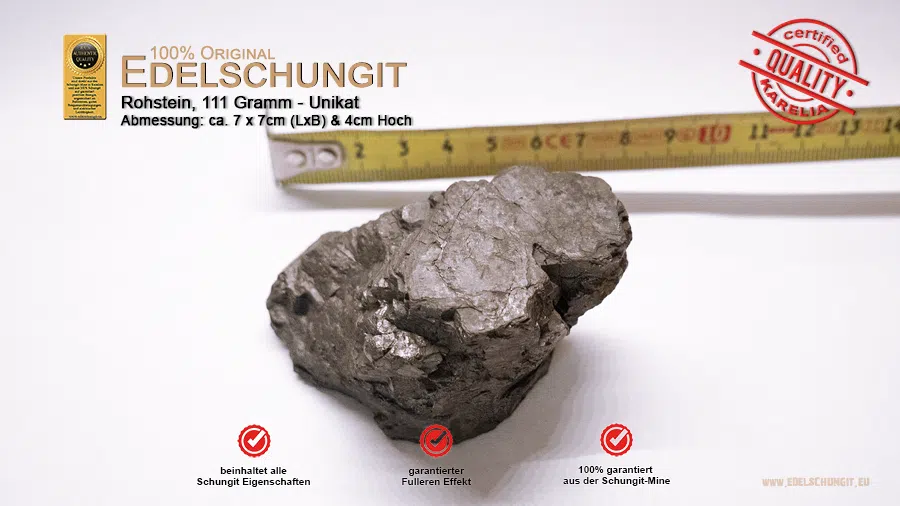 111g edelschungit rohstein unikat 2026